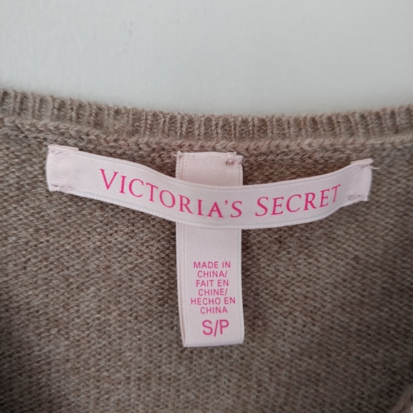 Victoria's Secret Cashmere Knit Tank Top Babydoll Size Small Tan - Picture 14 of 15